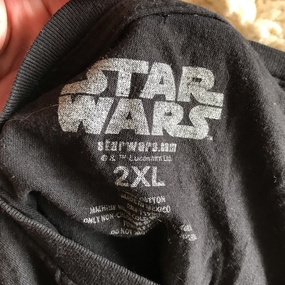 STAR Wars 2XL black T-shirt plus size - Picture 3 of 3